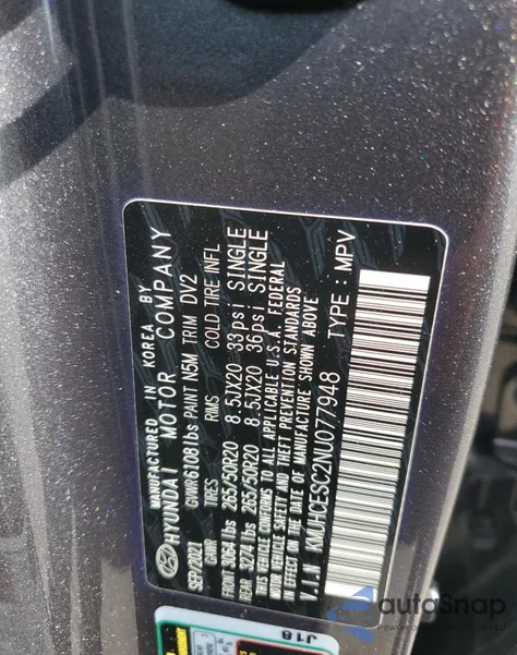 2022 Genesis Gv80 Base from USA, damaged, VIN KMUHCESC2NU077948